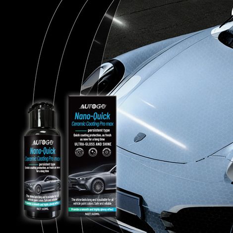 Specially formulated for long-lasting, water-repellent, and protective coating of car paint using nano-ceramic coating agents for fast automotive coating -- Nano-Fast Ceramic Coating 60ml -- BIEMMEDUE (1/4)