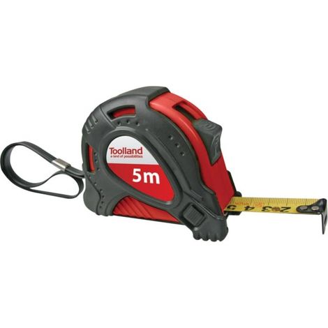 Toolland Maßband 5m mit Feststellknopf