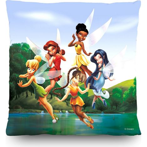 Coussin - La fée Clochette et ses amies - 40x40 cm (1/3)