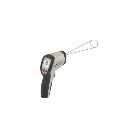 Thermomètre infrarouge 20:1 – Plage de mesure -40 à +800 °C – Temps de réponse 150 ms – Degré d'émission réglable 0.1 à 1.0 (1/5)