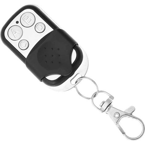Télécommande Universelle pour Garage et Portail Automatique avec 4 Touches, fréquence Fixe 433,92 MHz, Piles incluses (1/5)