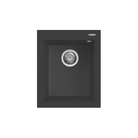 Lavello Elleci Incasso 1 vasca 41x50 Quadra 100 Granitek Antracite LGQ10059 (1/5)