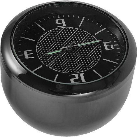 Horloge de tableau de bord de voiture, petite horloge décorative pour véhicule avec finition lumineuse, 1 pièce. (1/5)