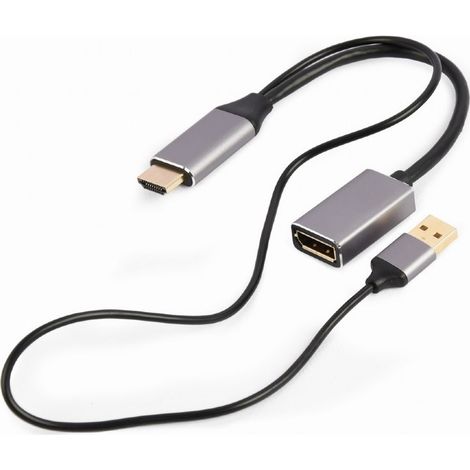 ADAPTADOR GEMBIRD  ACTIVO 4K HDMI MACHO A DISPLAYPORT HEMBRA NEGRO (1/3)