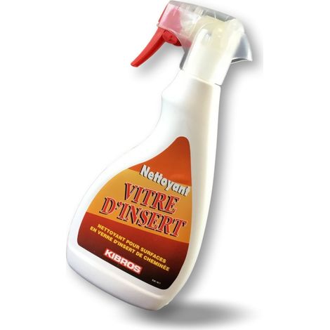 Nettoyant pour vitres d'insert en pulvérisateur Surfaces en verre d'insert ou de foyer de cheminée - Quantité x 1 - Nettoyant vitres d'inserts (1/5)
