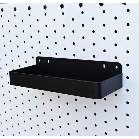 Accesorios de almacenaje mural para panel perforado negro 30 mm (1/5)