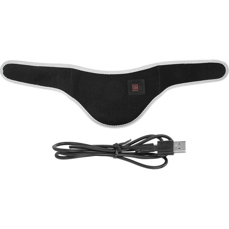 Coussin chauffant électrique cervical avec contrôle de température, enveloppement thermique pour soulager les douleurs et raideurs du cou. (1/5)