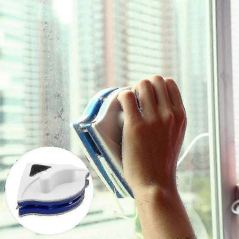 Nettoyeur de vitres magnétique double face pour vitres de 3 à 8 mm d'épaisseur (1/5)