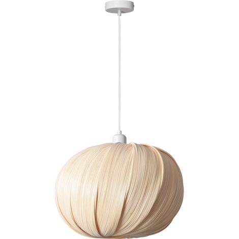 Suspension Bambou Korowai Textile blanc (1/5)