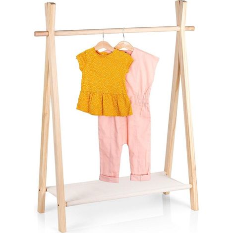 Wooden standing clothes hanger 805x30x100 cm