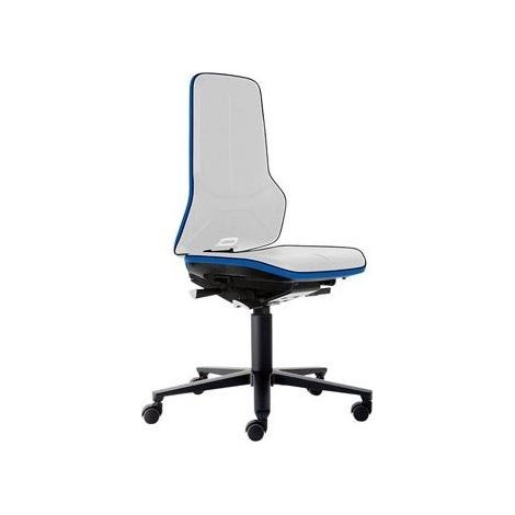 Silla escritorio ESD neón 2 azul con rueda sincró