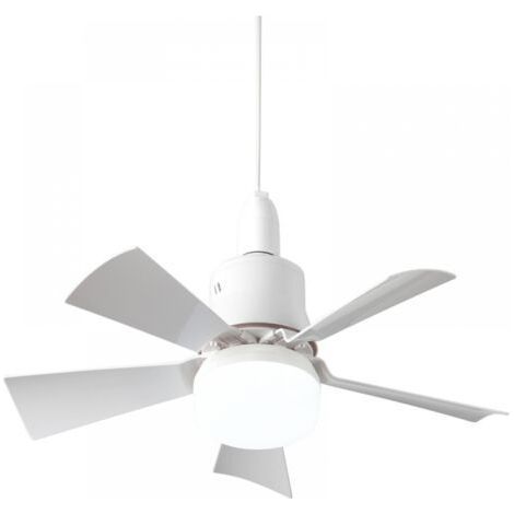 Ventilateur de plafond avec télécommande Silencieux - Plafonnier 5 pales Plafonnier E26 plafond Eté/Hiver Chambre à coucher Salle à manger,blanc (1/5)