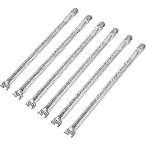 Set mit 6 Ersatzbrennerrohren aus Edelstahl für Weber Summit 600 Gasgrills (1/3)