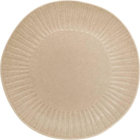 Assiette de Présentation en Faïence "Nyero" 32cm Beige (1/3)