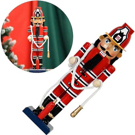 Statue de Noël en bois pour bureau, décoration pratique pour table ou bureau (1/4)