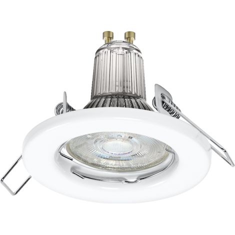 LEDVANCE Spot Subsiders en 5 pack, y compris les Ampoule 5x Gu10 Osram (5x 2,6W), blanc, logement métallique, protection IP20 (1/4)