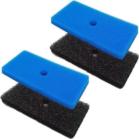 Deux jeux de coton filtrant de rechange pour bassin, avec une conception à double couche (grossière et fine), adaptés aux aquariums et fontaines d'extérieur. (1/5)