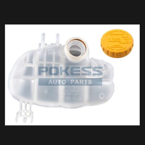 1304611 Vase d'expansion auxiliaire du radiateur du système de refroidissement moteur (avec bouchon de pression d'origine) - Remplacement direct 13277179 13402490 13406474 (1/4)
