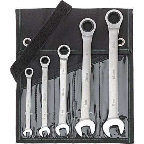 Juego llave mixto Tamaño 5 unidades curvado 8-19mm FORTIS