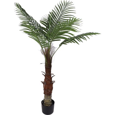 Künstliche, beleuchtete Palme mit 100 LEDs, Schutzart IP65, 120 cm, tropische, beleuchtete Palme für Pool, Strand, Garten, Sommerparty, 220-V-EU-Stecker (1/5)