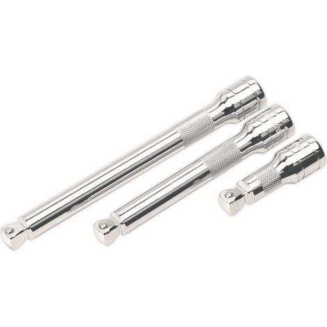 Sealey Premier Wobble/Rigid Extension Bar Set 1/2""Sq Drive 3pc AK764