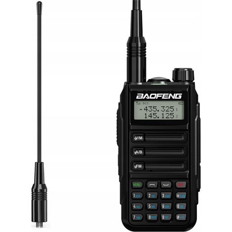 Baofeng UV-16 – Talkie walkie 5W – Double bande 136-174 MHz et 400-520 MHz – Autonomie 1800 mAh – Écoute double fréquence