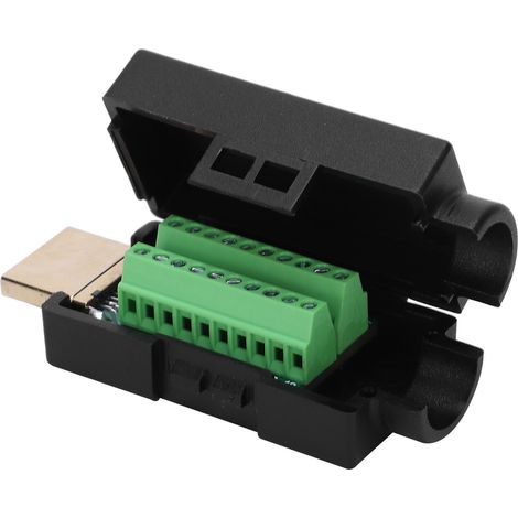 Connecteur HDMI sans soudure, adaptateur mâle à visser pour câble DIY, raccord rapide, haute définition, 1 pièce (1/5)