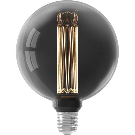 Ampoule LED E27 - CALEX - GLASSFIBER GLOBE G125 - 3,5 W - 40 lm - 2000 K - Intensité variable - Titanium (1/2)
