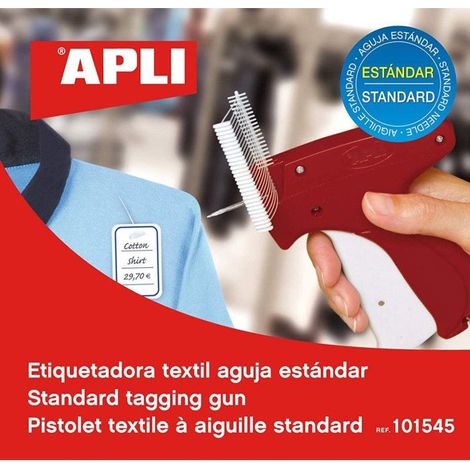 Pistolet à étiquettes textile - agipa - Standard - Rouge/Blanc - Sans fil - Aiguille 2,0 mm (1/3)