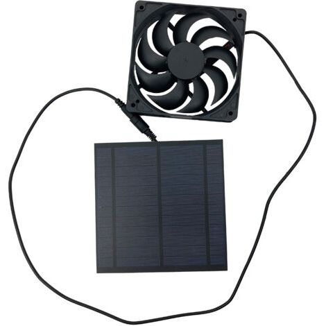 Ventilateur de panneau solaire, ventilateur d'extraction durable à large application pour serre (1/5)