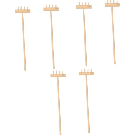 6pièces Mini Râteau De Jardin Zen Accessoires De pour Décoration De Table Zen Garden Outils pour Intérieur Et Relaxation (1/5)