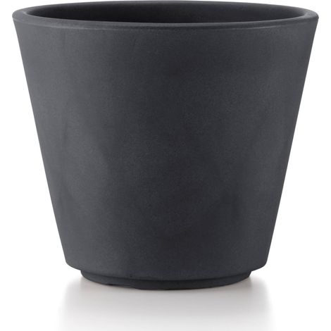 Vaso Ø33x28cm in Resina Tulli Ribeira Essential 35 Antracite