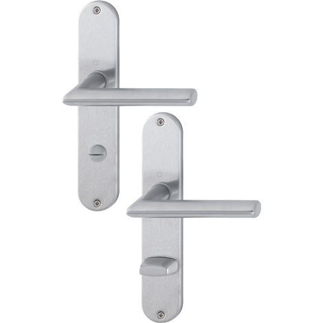 HOPPE Langschildgarnitur Stock.E1140Z/302 VA F69 SK/OL 78mm DIN L/R - 3042732 (1/5)