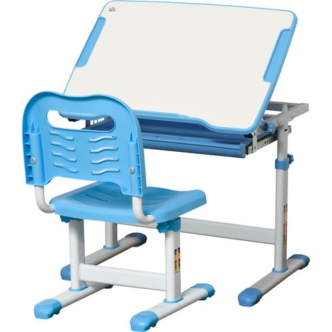 HOMCOM Kids Desk and Chair Set w/ Drawer