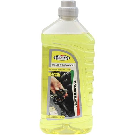 LIQUIDO PROFESSIONALE PER RADIATORE GIALLO PER CIRCUITI DI RAFFREDDAMENTO 1 LT (1/5)