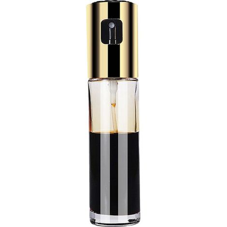 AGE Pulvérisateur d'huile d'olive pulvérisateur 100 ml distributeur d'huile rechargeable pour griller salade cuisson barbecue bouteille barbecue vaporisateur de cheveux (or) (1/5)