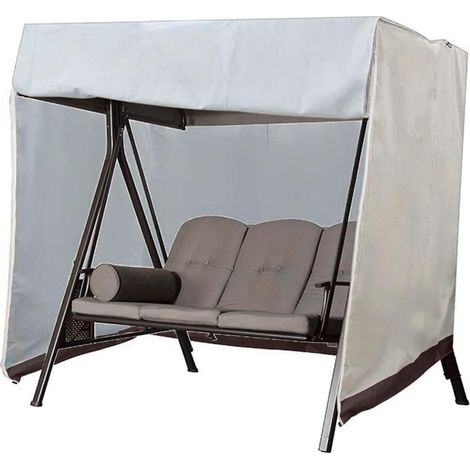 Housse de Balancelle 2 Places, (160x120x170cm)Imperméable 210D, Protection UV, Couverture de Jardin pour Balançoire Extérieure
