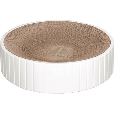 Griffoir en carton pour chat, tapis à griffer, lit-griffoir pour chat, panneau recyclé durable pour protéger les meubles, gamelle à griffer, jouet d'éducation pour chat (1/5)