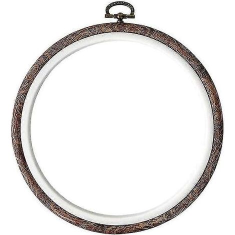 Cadre rond à broder DIY de 21 cm. outil auxiliaire de point de croix rétro (1/2)