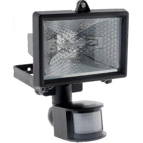 Projecteur halogène noir 150 W avec détecteur (1/5)