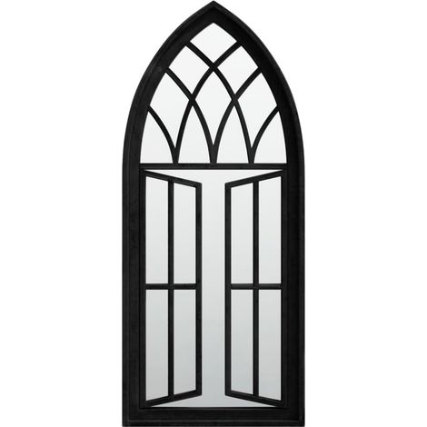 Maison Exclusive - Specchio Nero 70x30 cm in Ferro per Uso Interno