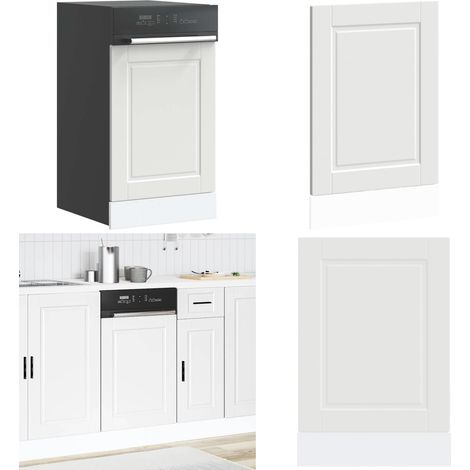 vidaXL Panneau de lave-vaisselle Porto blanc 45x1,5x67 cm
