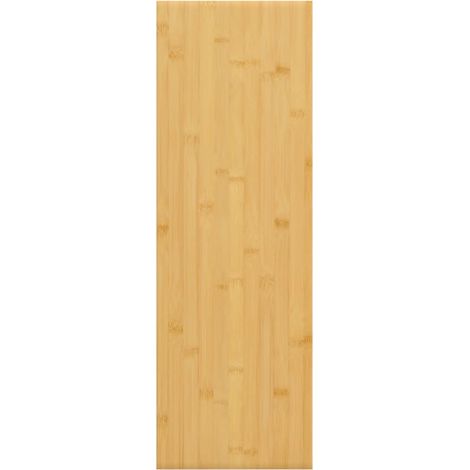 Étagère murale  Étagère flottante 60x20x1,5 cm bambou (1/4)
