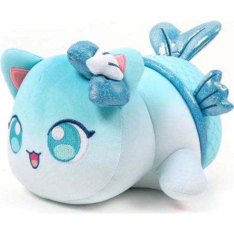 Peluche Aphmau Meemeows Nourriture Chat Peluche Chat Frites Donut Cola Mignon Peluche Chat Donut Oreiller de Sommeil Cadeau de Noël 25cm Chat Sirène