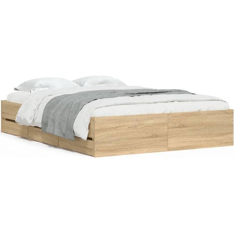 Maison Exclusive - Giroletto Cassetti Rovere Sonoma 120x190 cm Legno Multistrato