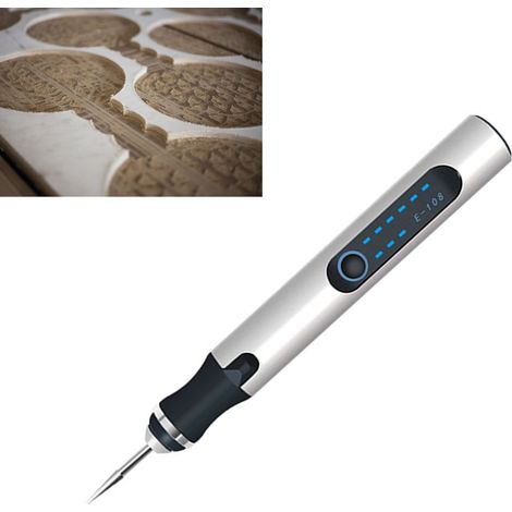 Elektrischer Gravierstift, kabelloses, wiederaufladbares Schleifwerkzeug-Set für Nagelkunst, Silberschleifset (1/5)