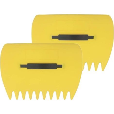 Ramasse Feuille, 2 Pièces Ramasse Feuilles Mortes Rateau a Feuille Rateau Gazon Utilisé Pour Le Nettoyage De La Pelouse Et Du Jardin, 340 x 250mm (jaune) (1/5)