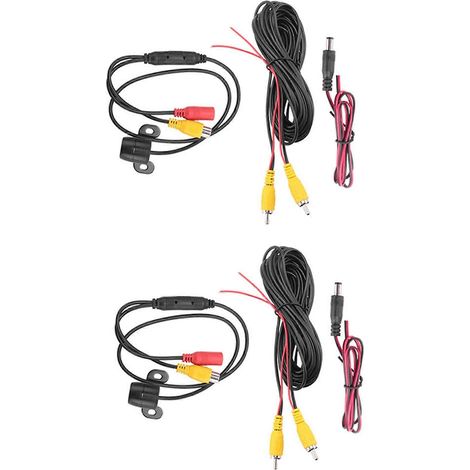 2 mini cámaras traseras para coche, cámara de visión trasera de respaldo con diseño de mariposa, cámara de visión trasera lateral delantera para coche. (1/5)