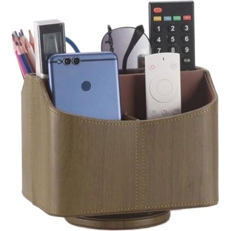 Caja de almacenamiento giratoria de 360 grados para mandos a distancia，Caja de almacenamiento para escritorio (1/5)