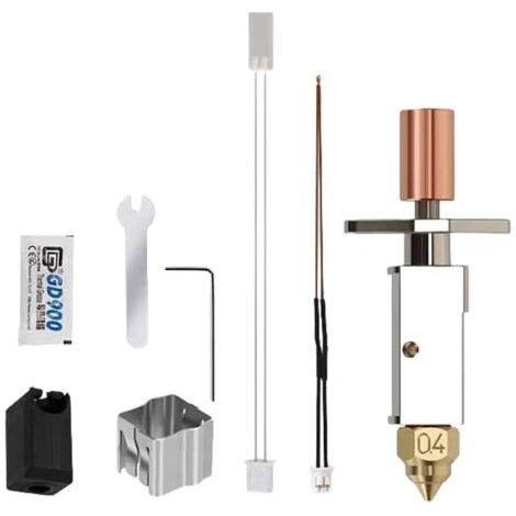 Imprimante 3D K1/K1 MAX/Ender 3 V3 KE Ceramic Hotend Hot End Kit- résistance à haute température jusqu’à 300°C remplacement de la tête d’impression avec buse en laiton à faible frottement